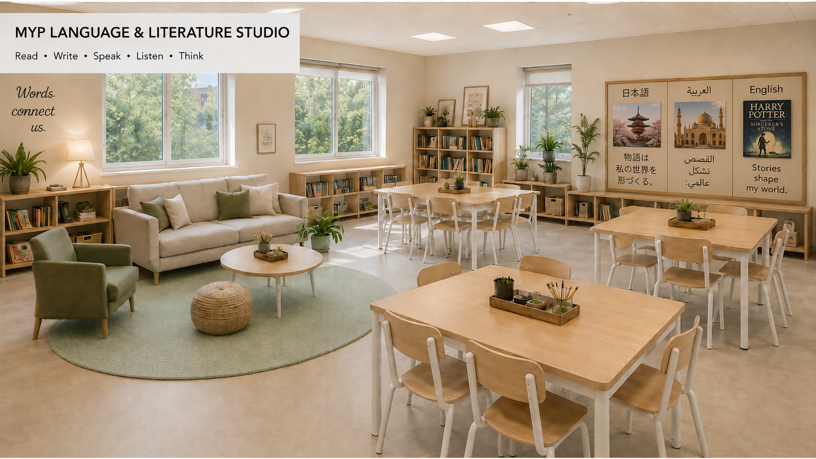 An MYP Languages studio, intentionally designed